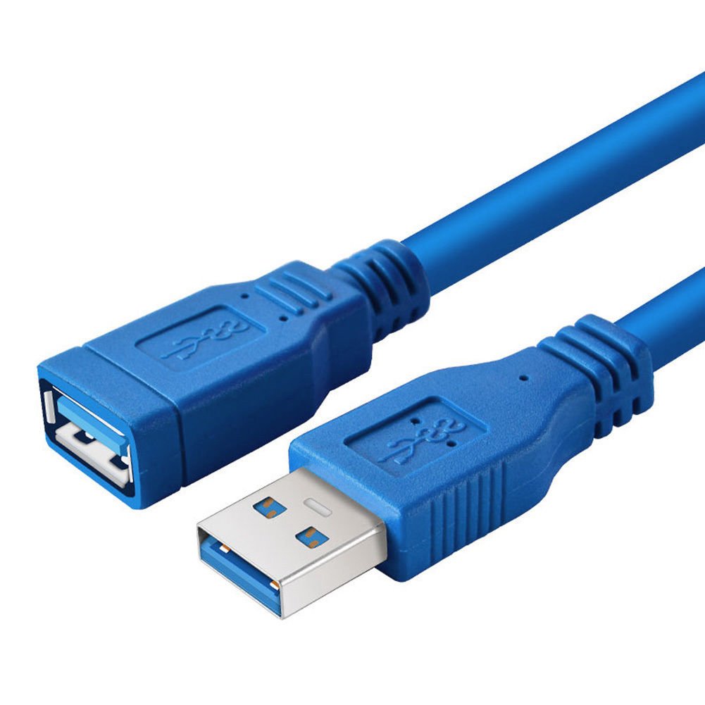 3M/10FT USB 3.0 Type A Male To Female Super Fast Extension Cable Cord blue Cable