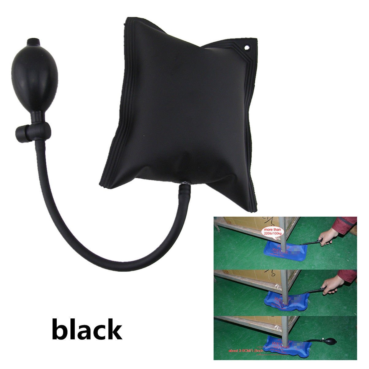 Air Bag Pump Wedge Alignment Inflatable Shim Cushioned Hand Car Door Window Tool db