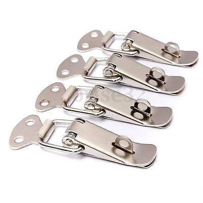 4Pcs of Set Case Box Cabinet Stainless Steel Spring Loaded Draw Toggle Latch dbd