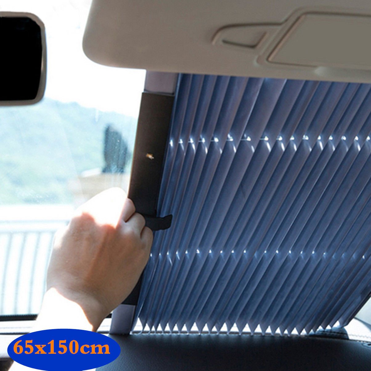 Auto Shade Car Retractable Curtain Uv Protection Front Windshield Auto Shade Car Retractable Curtain Uv Protection Front Windshield Sun Visorr