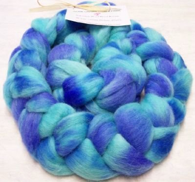 Soft Wool Blend Roving ~ "Biloxi Blues"
