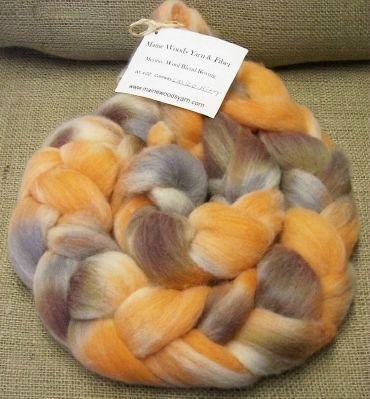 MERINO BLEND ROVING ~ CALICO KITTY