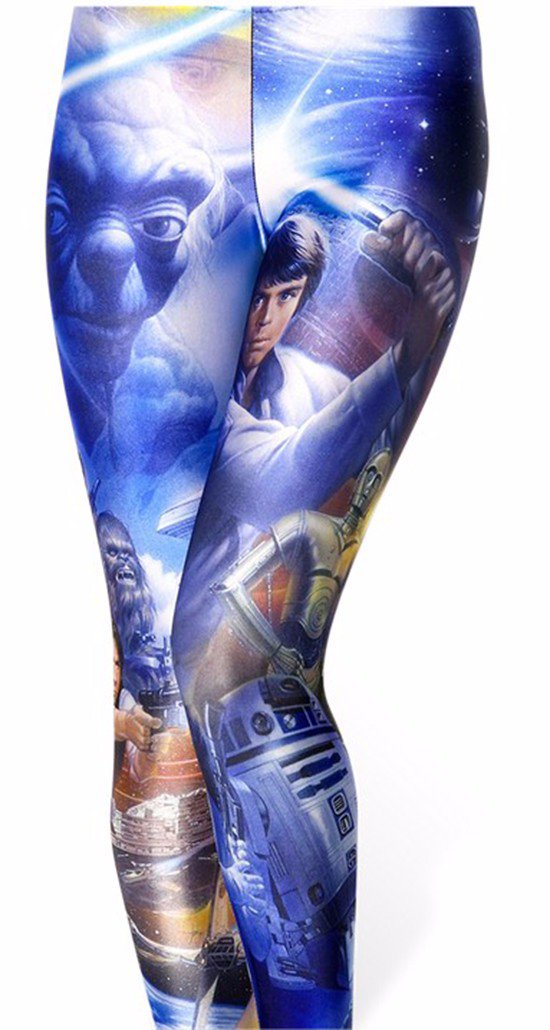 Ladies Blue Star Wars Leggings