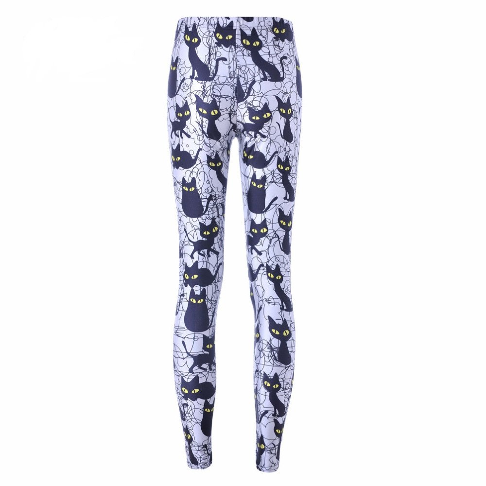Spooky black kitty cat leggings