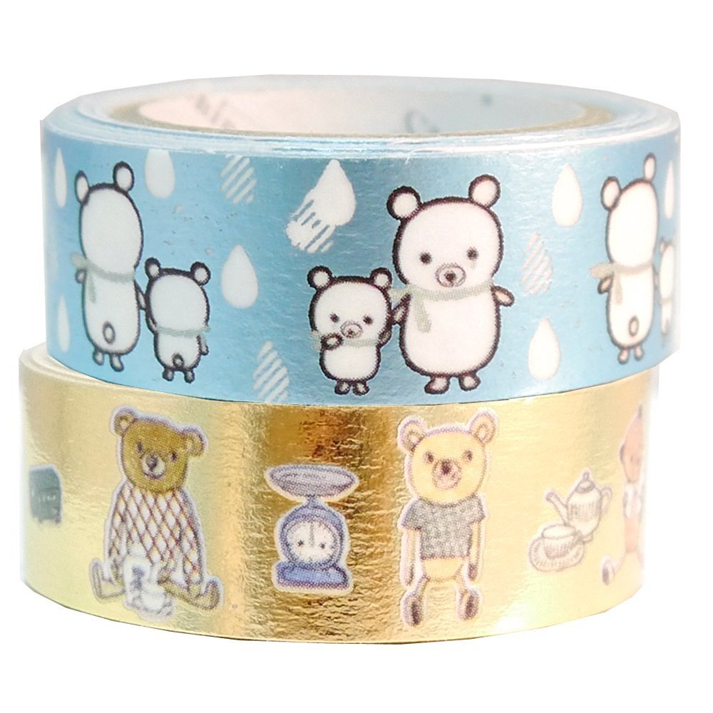 Masking Tape By Shinzi Katoh Collection Set of 2- Bears