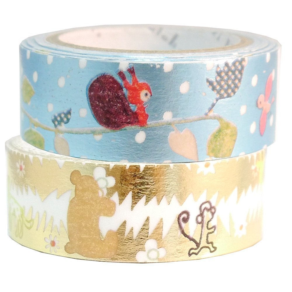 Masking Tape By Shinzi Katoh Collection Set of 2 - Animals