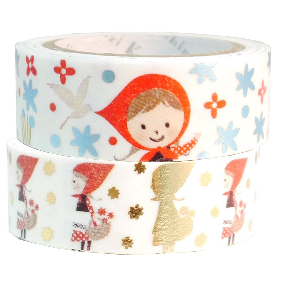 Masking Tape By Shinzi Katoh Collection Set of 2 - Red Riding Hood