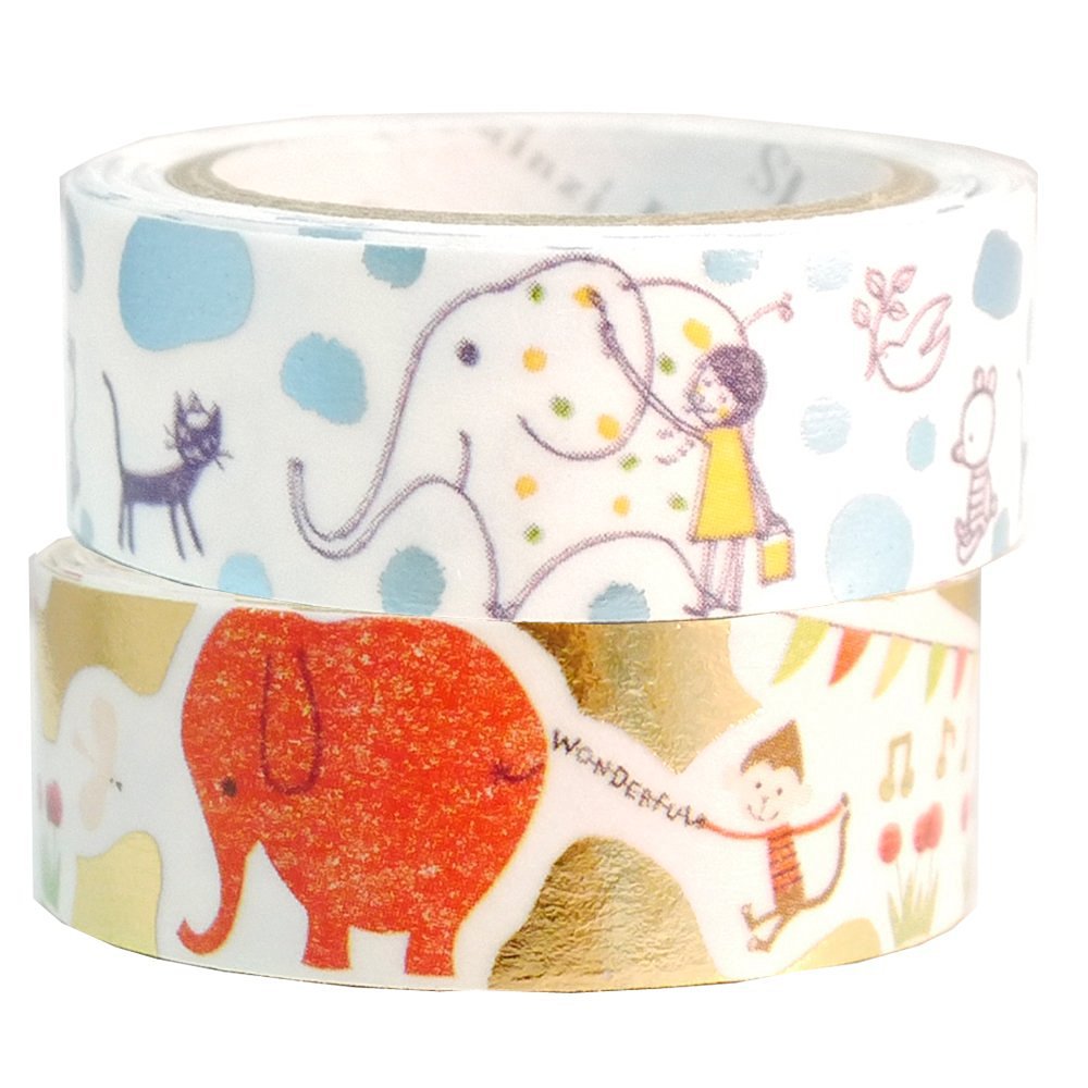 Masking Tape By Shinzi Katoh Collection Set of 2 - Elephant