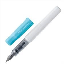 Pilot Fountain Pen - Kakuno Series - Soft Blue - Fine Nib - Black Ink