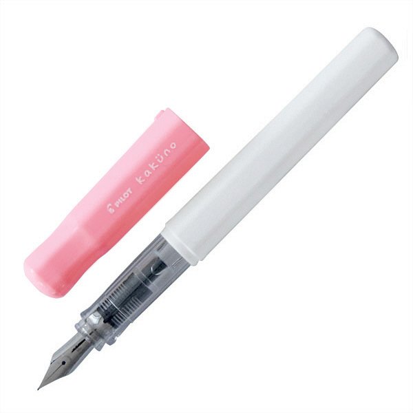 Pilot Fountain Pen - Kakuno Series - Soft Pink - Fine Nib - Black Ink