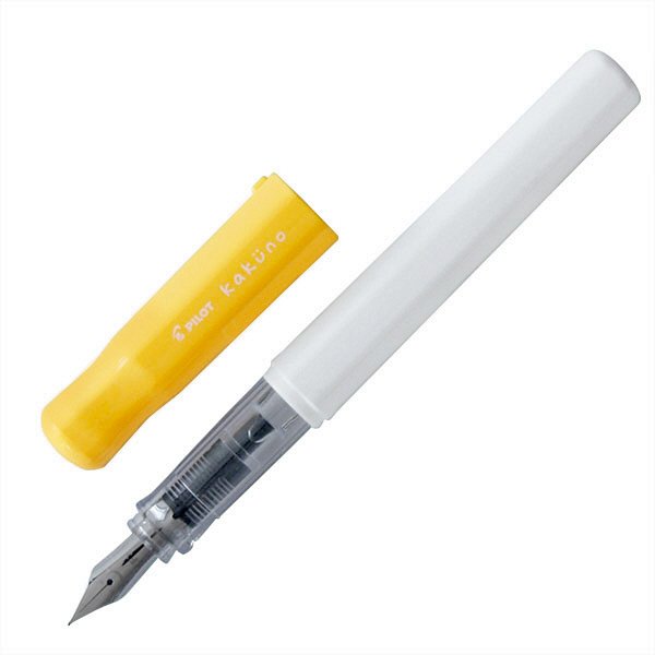 Pilot Fountain Pen - Kakuno Series Soft Yellow - Fine Nib - Black Ink