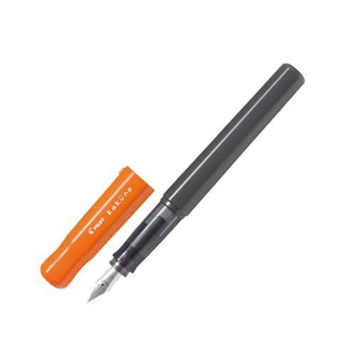 Pilot Fountain Pen - Kakuno Series Orange - Fine Nib - Black Ink