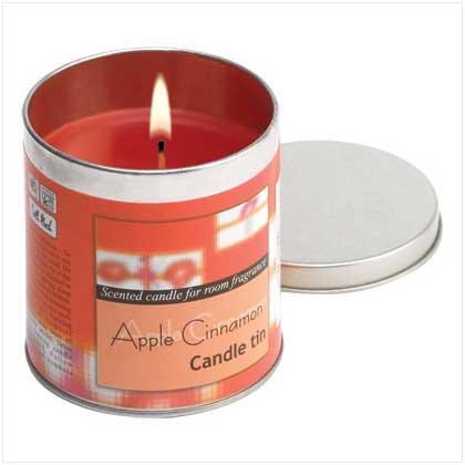Apple Cinnamon Votive Candle Tin