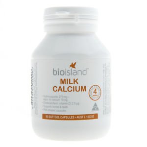 Bio Island Milk Calcium 90 Capsules (Australia Import)