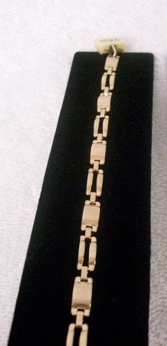 Gold Rectangle Chain Link Bracelet