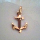Gold Anchor Charm
