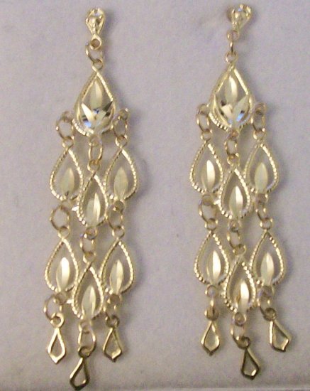 10kt Yellow Gold Chandelier Drop Earrings