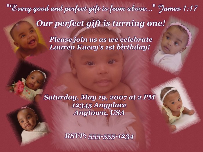 Vanity Birthday Invite with Pink Marble Background