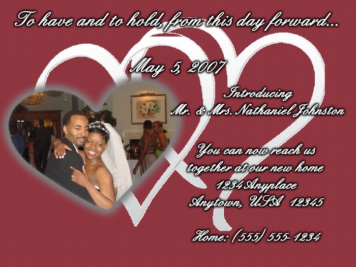 Intertwining Hearts: Wedding Announcement