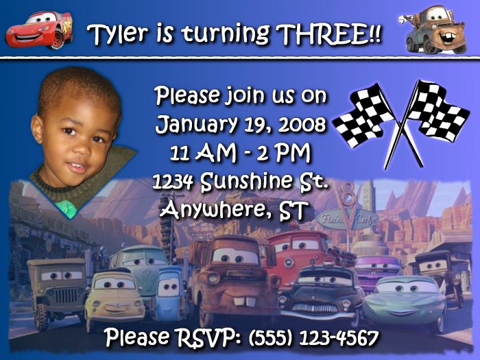 Blue Background Cars Featuring Lightning McQueen and Mater