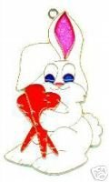FREE SHIPPING !! Bunny Rabbit Suncatcher Stained Glass