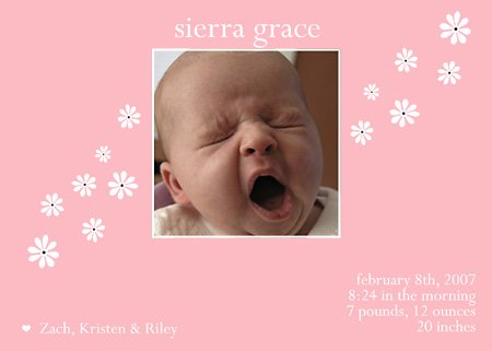 50 Adorable Photo Birth Announcements!