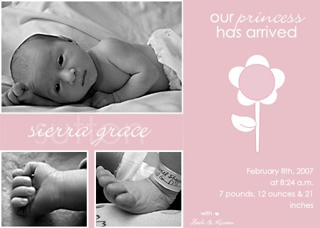 50 Adorable Photo Birth Announcements!