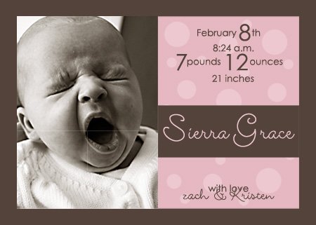 50 Adorable Photo Birth Announcements!