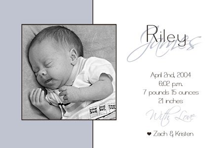 50 Adorable Photo Birth Announcements!