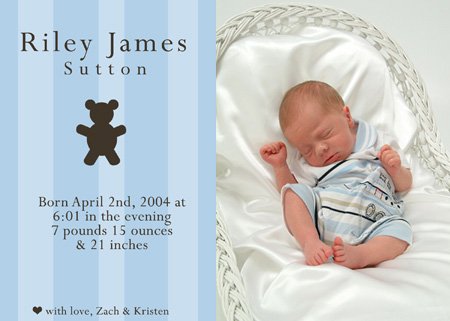 50 Adorable Photo Birth Announcements!
