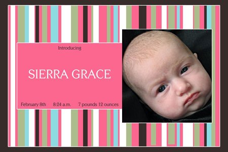 Beautiful Photo Birth Announcement! Design Only!