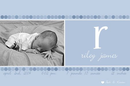 Beautiful Photo Birth Announcement! Design Only!