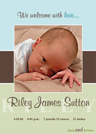 Beautiful Photo Birth Announcement! Design Only!