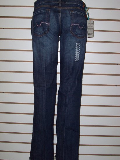 Seven BootCut Pink Swarovski Crystal SZ 26
