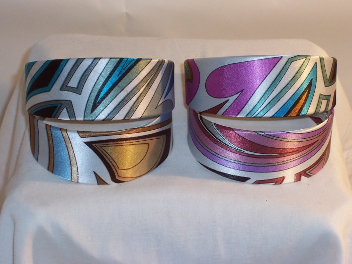 HEADBAND 4 lot of 2inch paisley head bands
