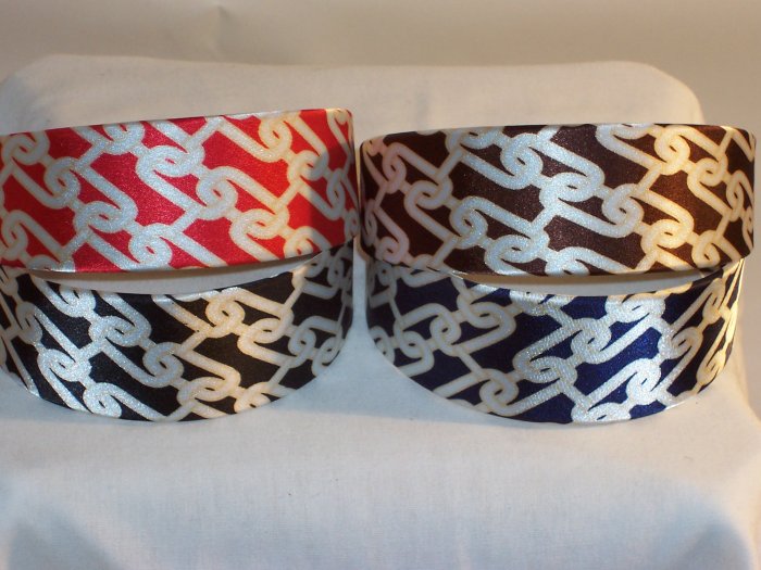 HEADBAND 4 lot of 2inch VINTAGE CHAIN LINK head bands