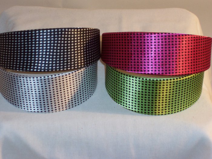 HEADBAND 4 lot of 2inch VINTAGE SMALL DOTS head bands