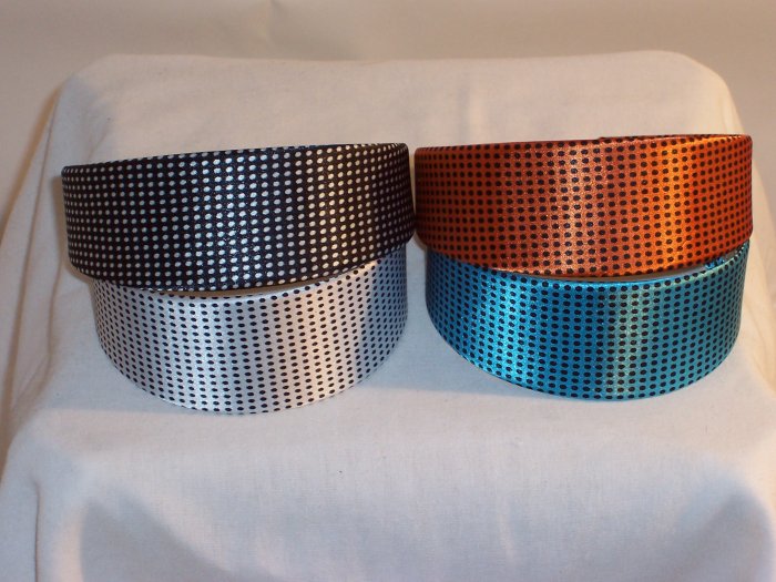 HEADBAND 4 lot of 2inch VINTAGE SMALL DOTS head bands