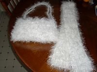 Fur Purse & Scarf Set
