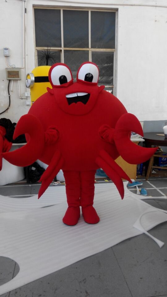 CosplayDiy Unisex Mascot Costume Crab Mascot Costume Cosplay For Christmas Carnival