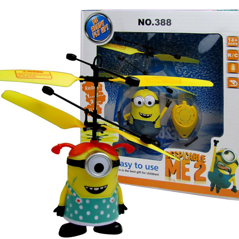 Despicable Me Minions Toys Aircraft Model Remote Control Helicopter
