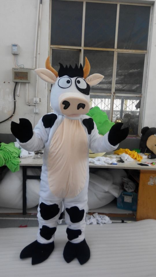 CosplayDiy Unisex Mascot Costume Cow Plush Mascot Costume Cosplay For Party