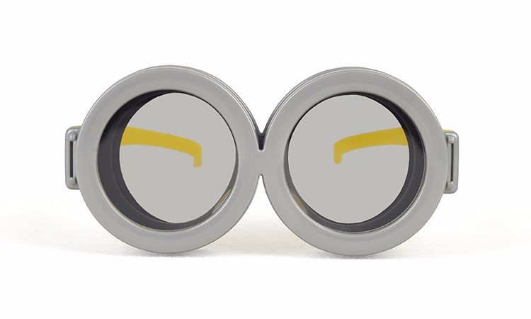 Cosplay Minions Passive Polarized Circular Cute 3D Glasses