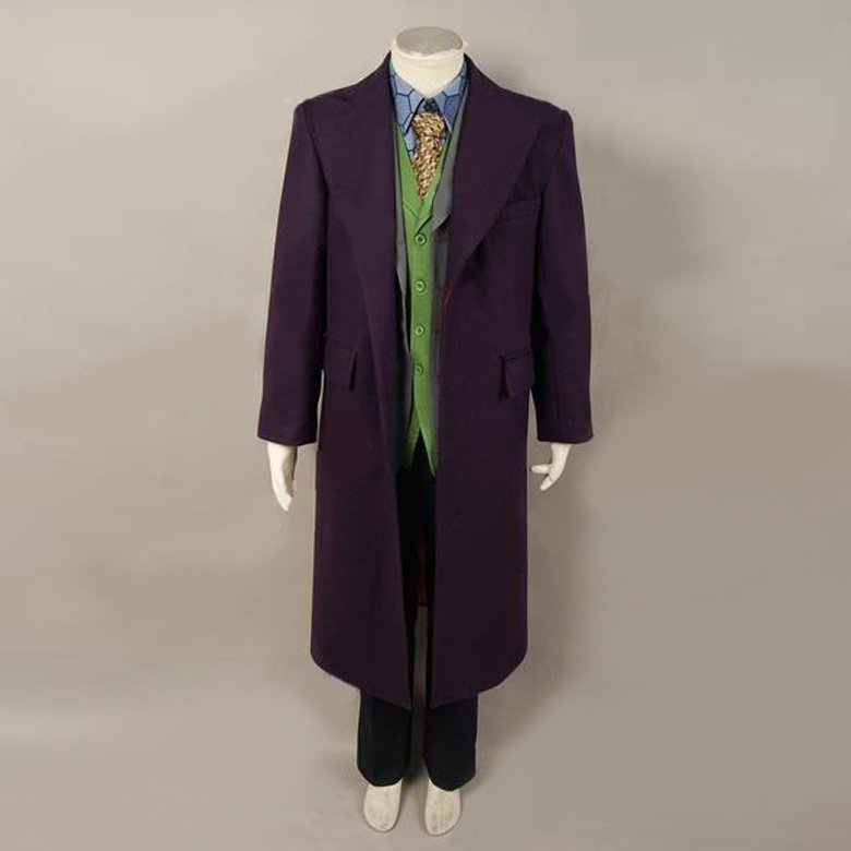 Cosplaydiy Men's Costume Batman Dark Knight Rise Joker Cosplay For Party