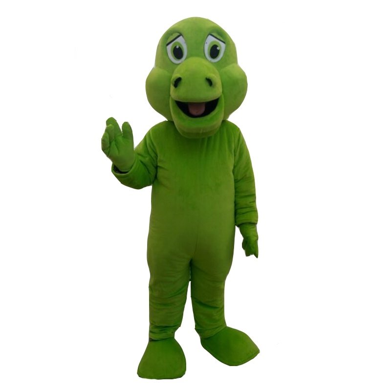 CosplayDiy Unisex Mascot Costume Green Dinosaur Mascot Costume Cosplay For Party