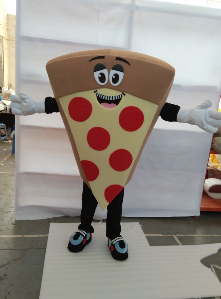CosplayDiy Unisex Mascot Costume Pepperoni Pizza Mascot Costume Cosplay For Party