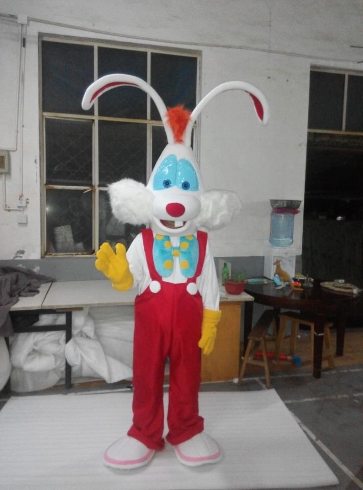 CosplayDiy Unisex Mascot Costume Roger Rabbit Mascot Costume Cosplay For Christmas Party