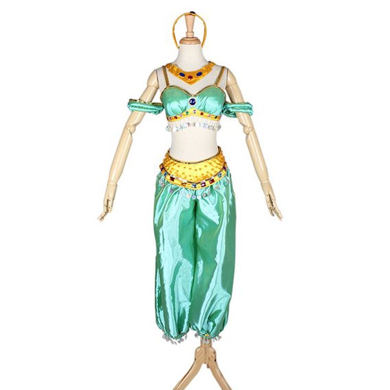 CosplayDiy Women's Dress Aladdin Jasmine Princess Dress Cosplay For Party