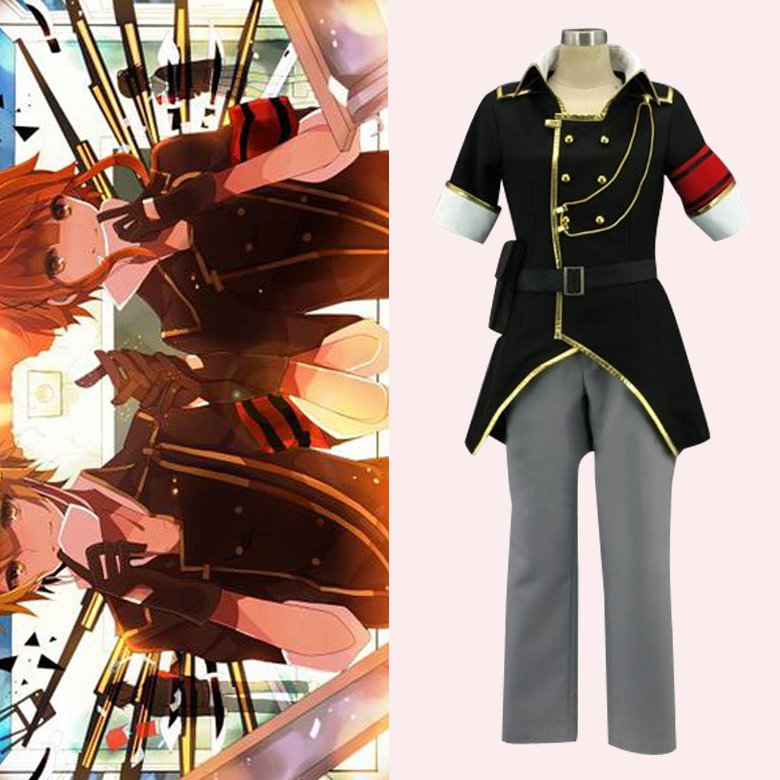 CosplayDiy Women's Outfit Vocaloid Len World Domination Halloween Uniform Cosplay
