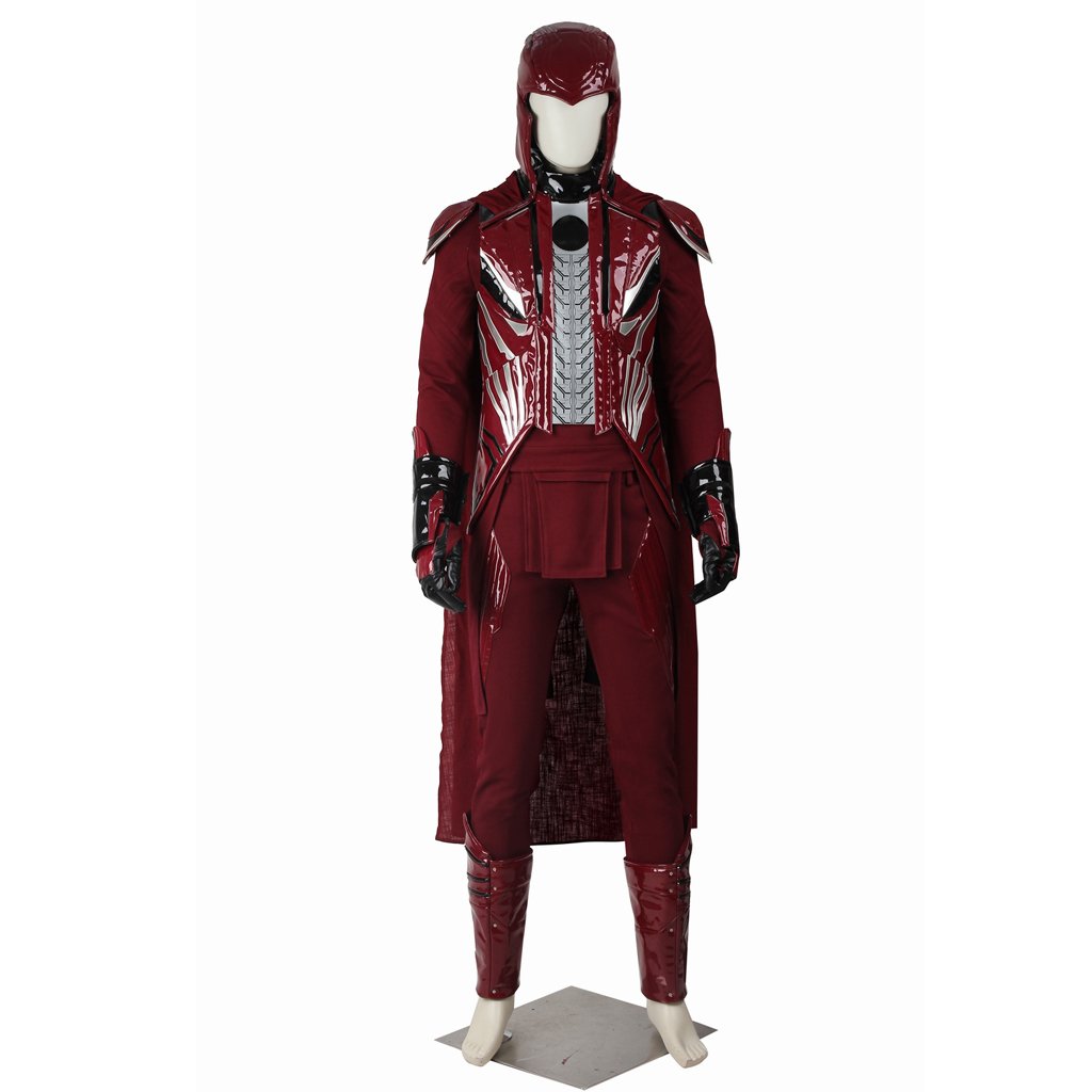 Cosplaydiy Men's Costume X-Men: Apocalypse Magneto Erik Lehnsherr Cosplay For Halloween Party